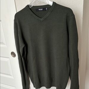 XRAY Jeans Men's V-Neck Sweater - Olive Green size XL